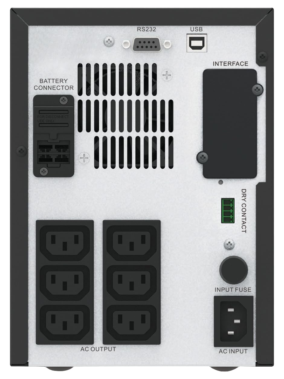 APC Easy UPS SMV Interactivité de Ligne 1500 VA 1050 W 6 Sortie(s) CA