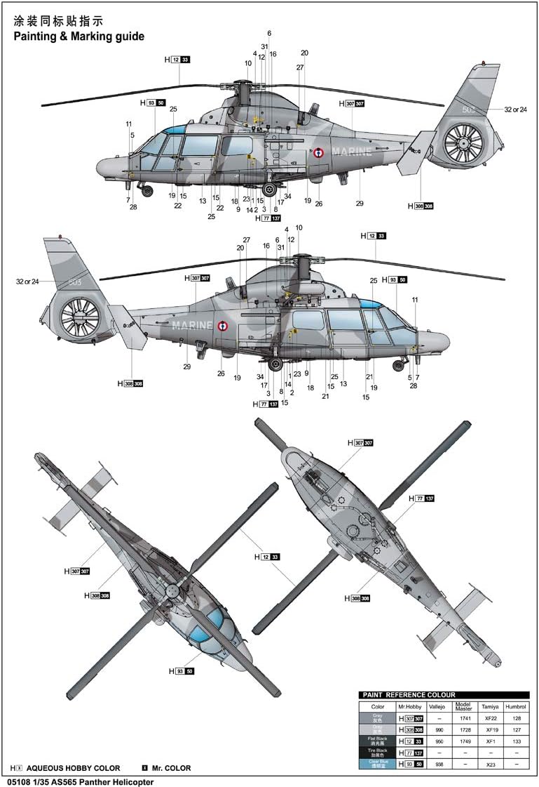 Trumpeter Panther Helicopter (1/35 Scale)