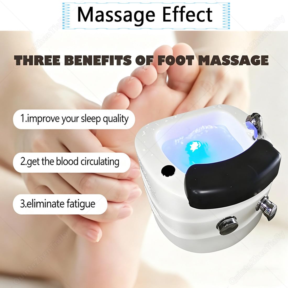 Vasca Bagno Portatile Pedicure Spa,Vasca Idromassaggio Pavimento,Poltrona Pedicure Acrilico,per Saloni Bellezza,per Segni Invecchiamento Migliora qualità Sonno