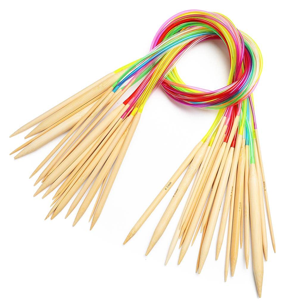 Kit de Tejido de Bambú, Kit de Tejido Circular con Tubo