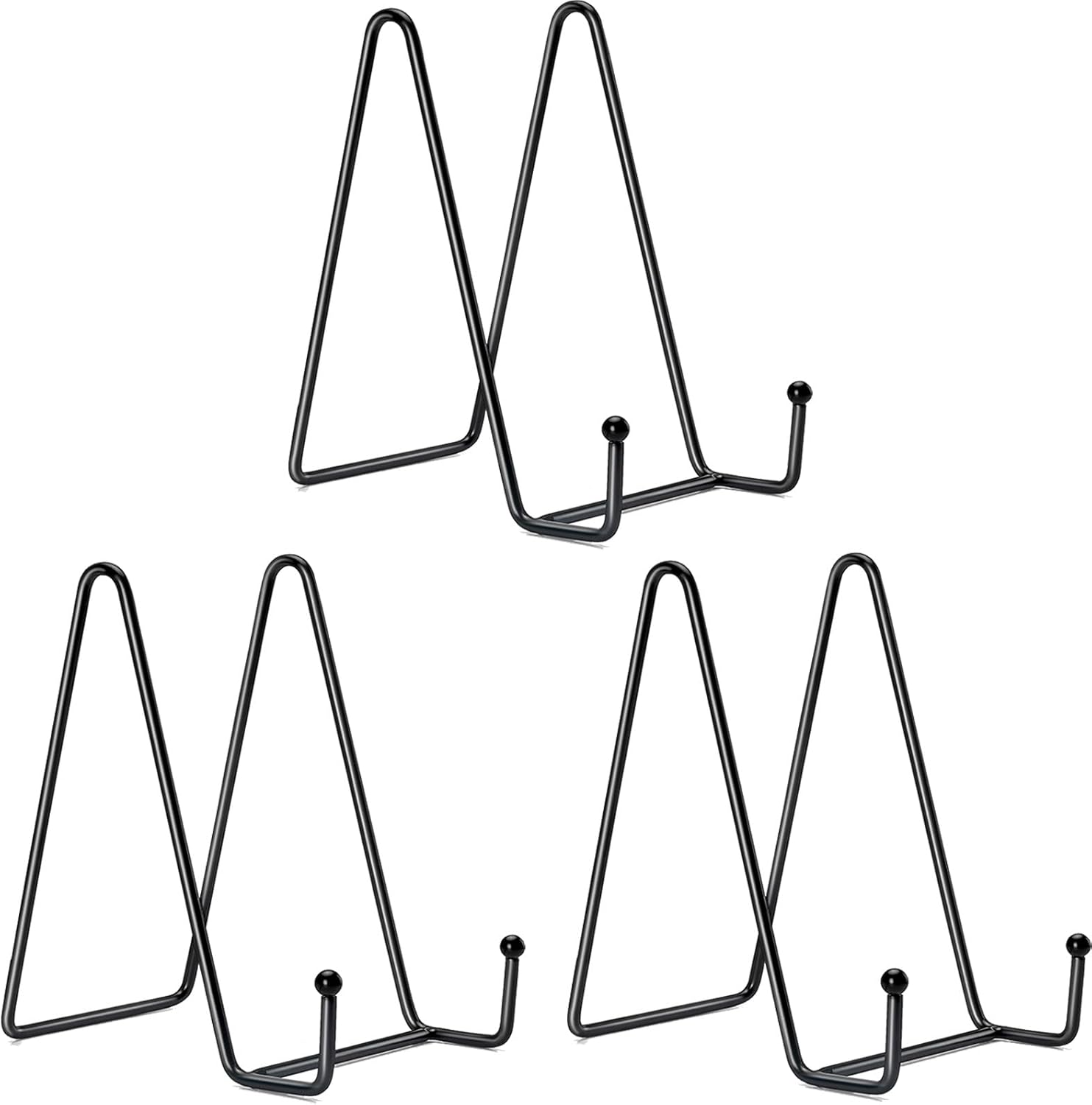 Kruodop 3 Pack 8 Inch Plate Stands for Display, Plate