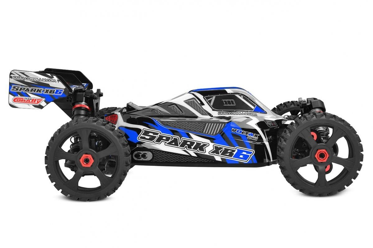 Corally RC Auto Spark XB-6 RTR niebieski 4WD 1:8 Buggy 6S bezszczotkowy Power - bez baterii, bez ładowarki