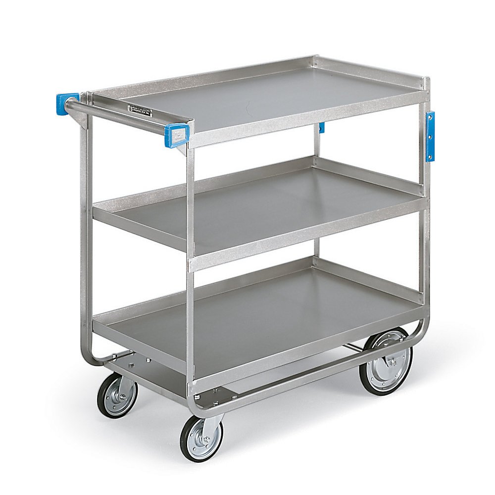Lakeside HeavyDuty Stainless Steel Carts 49"Wx21"D Shelf 3 Shelves Standard Service