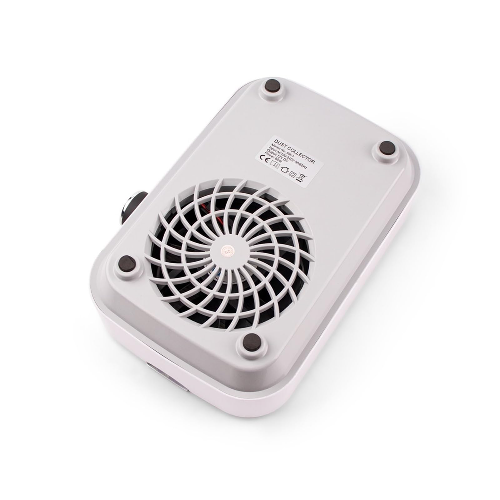 Aspirador UñAs, Aspiradora de succión de polvo de uñas inalámbrica, potente limpiador potente de 80W, manicura for recoger arte de uñas limpio, 4500RPM