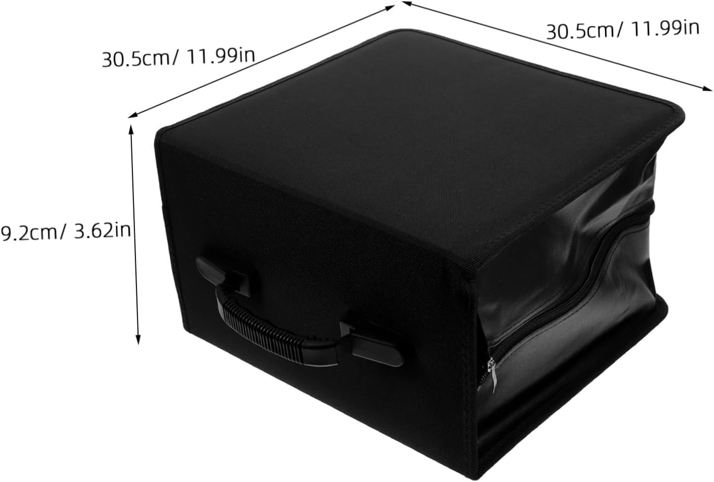 OUNONA Versatile Disc Capacity Pu Cd Storage Case Handle Organizer for Car and Home Protective Holder for DVDs Music and Movies