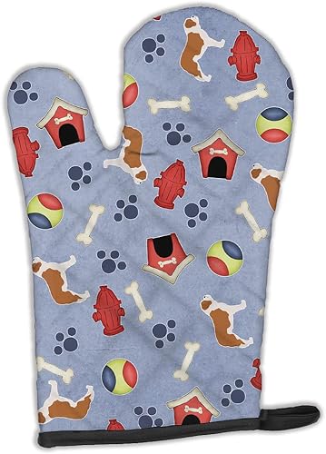 Vista 320 de Caroline's Treasures BB4904OVMT Christmas Siberian Husky Oven Mitt Heat Resistant Thick Oven Mitt for Hot Pans and Oven, Kitchen Mitt Protect Hands