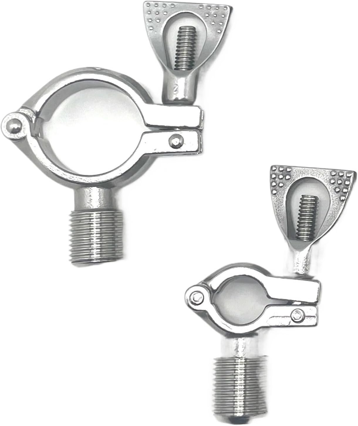 19mm-152mm SS304 Pipe Holders with male G1/2" 304 Tube Clip Clamps Tube Support Fittings Clamp Fittings(For Tube OD12.7mm)