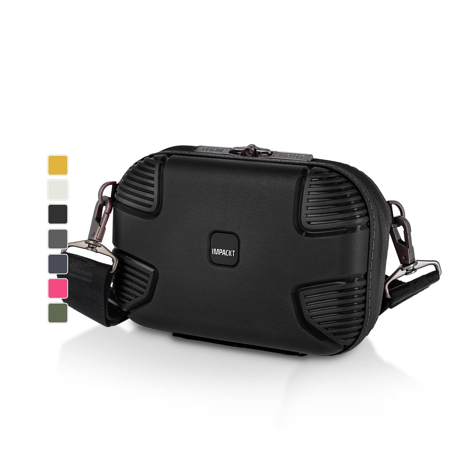 IMPACKT Unisex Adults’ IP1 Bucket Cross Body, Lava Black, 20 cm Breite