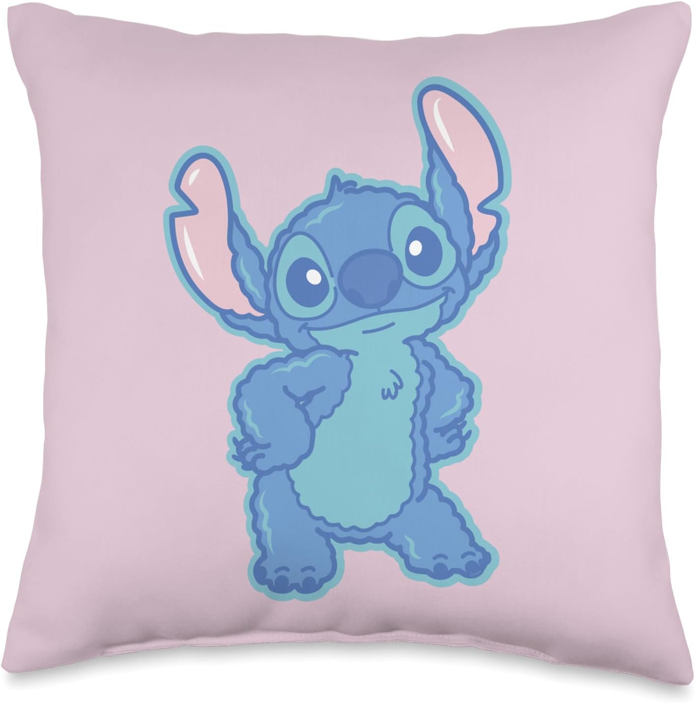 Disney Lilo & Stitch Fluffy Cute Pose Stitch Throw Pillow