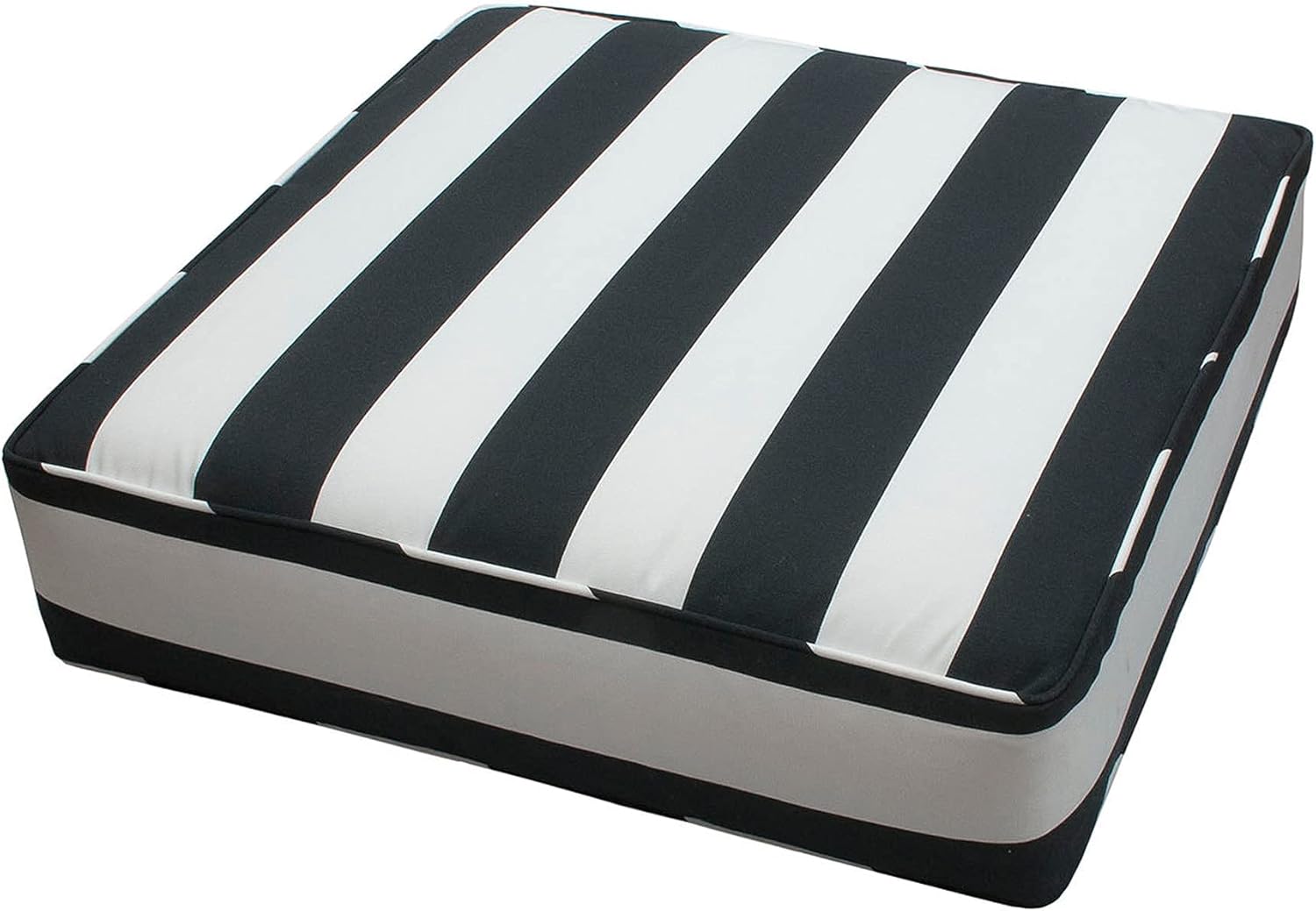 IN4 Care Outdoor Patio Deep Seat Cushions and Back, All Weather Large Size Replacement Cushion for Patio Chair Furniture, 24" x 24" x 6" - Black White : Patio, Lawn & Garden