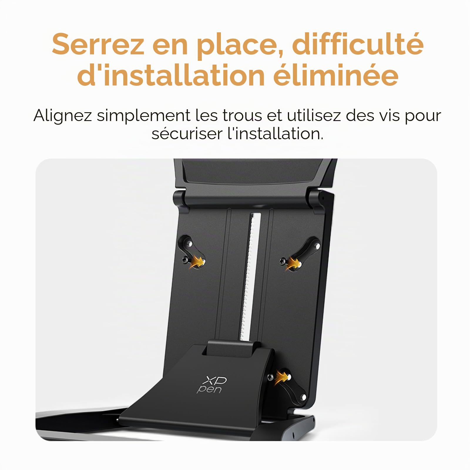 XP-Pen XPPen ACS18 Support pour Tablette Graphique Artist Pro 19 (Gen 2), Réglable avec Trous de Montage VESA de 75 x 75 mm et 100 x 100 mm