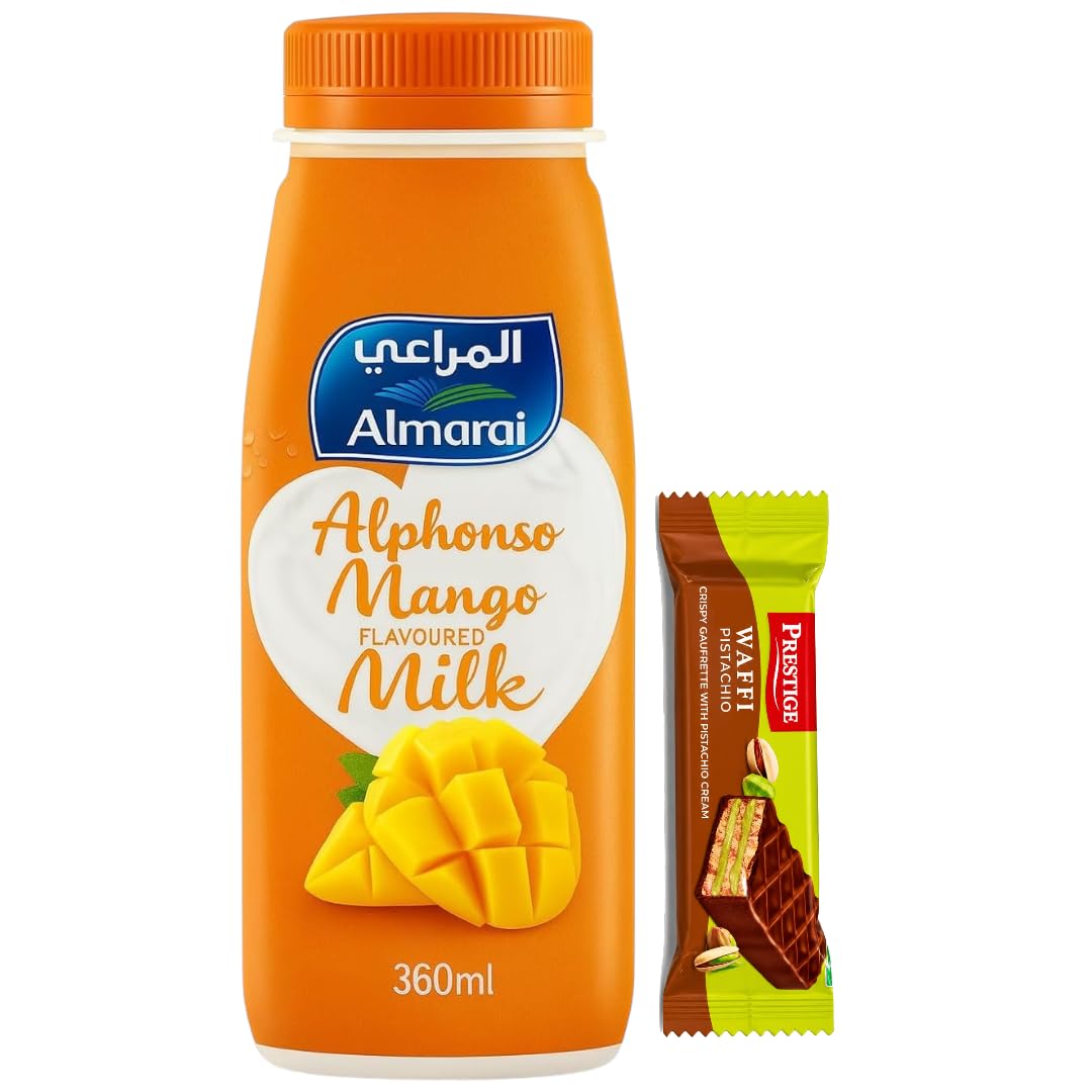 Almarai Alphonso Mango Flavoured Milk 360ml By Cougar – Rich, Creamy & Refreshing Ready-to-Drink Beverage – Fruit Milk Drink for Kids & Adults – Perfect Snack Breakfast Drink (Imported-UAE)-picture-27
