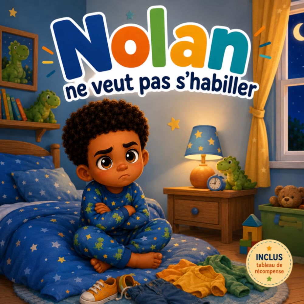 Nolan ne veut pas s’habiller: Aide ton enfant à s’habiller seul – Tableau de récompense, étapes illustrées, autonomie, routine du matin, jeux et ... qui refusent de s’habiller: 6 (série NOLAN)