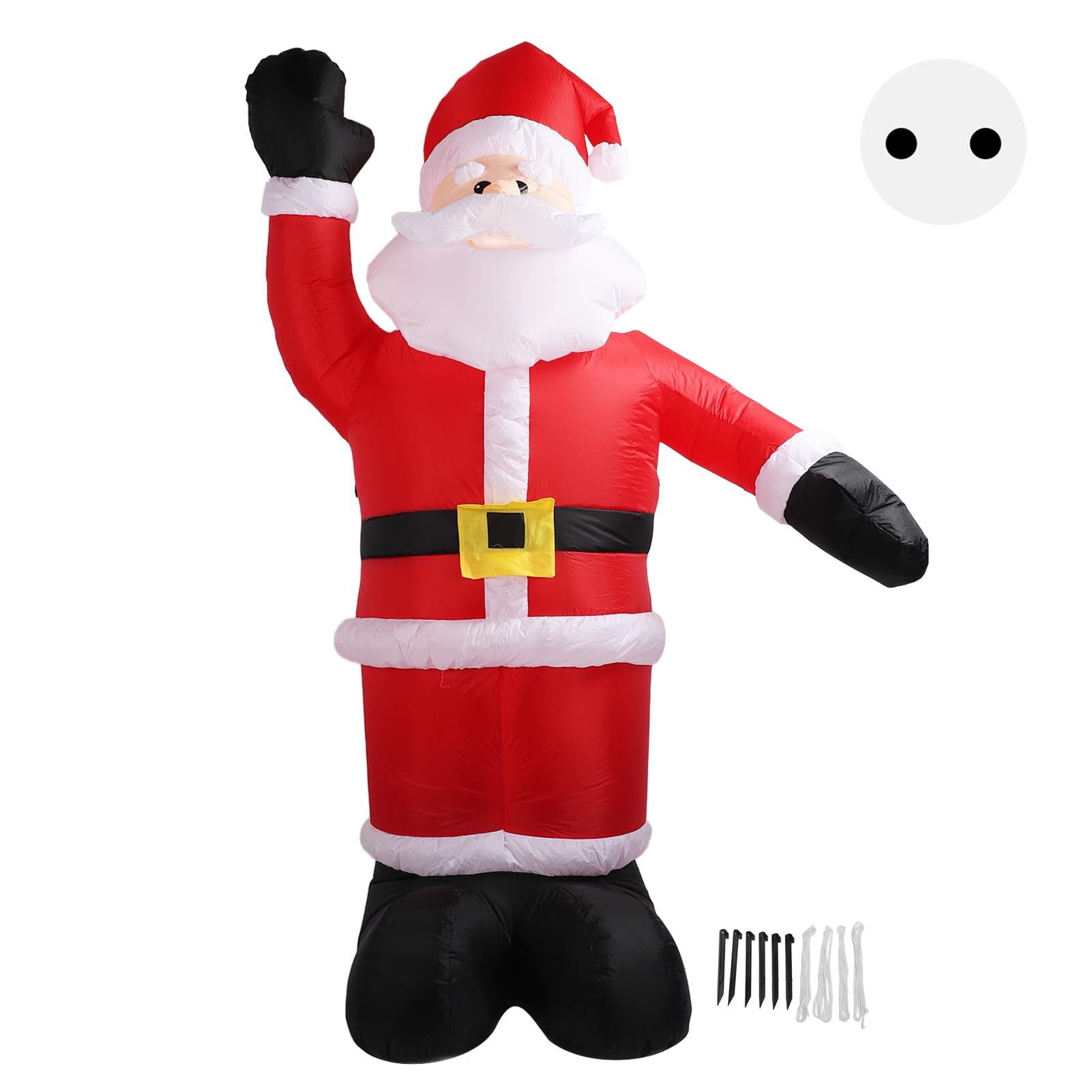 Gonflables de Noël du Père Noël 2,4 M pour illuminer votre pelouse de jardin