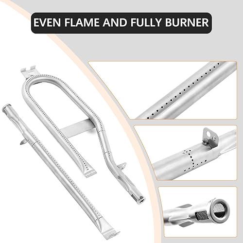 Miniatura 6 de DGH474CRP tienda de calor 5 quemadores parrilla piezas de repuesto para Dyna Glo Grill Heat Shield 70-02-411 70-02-412 Dynaglo Burner Tube DGH485CRP