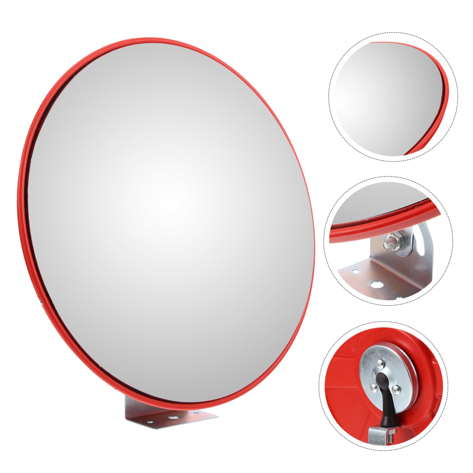 Miroir Convexe de Circulation Grand Angle 30cm Abs Orange