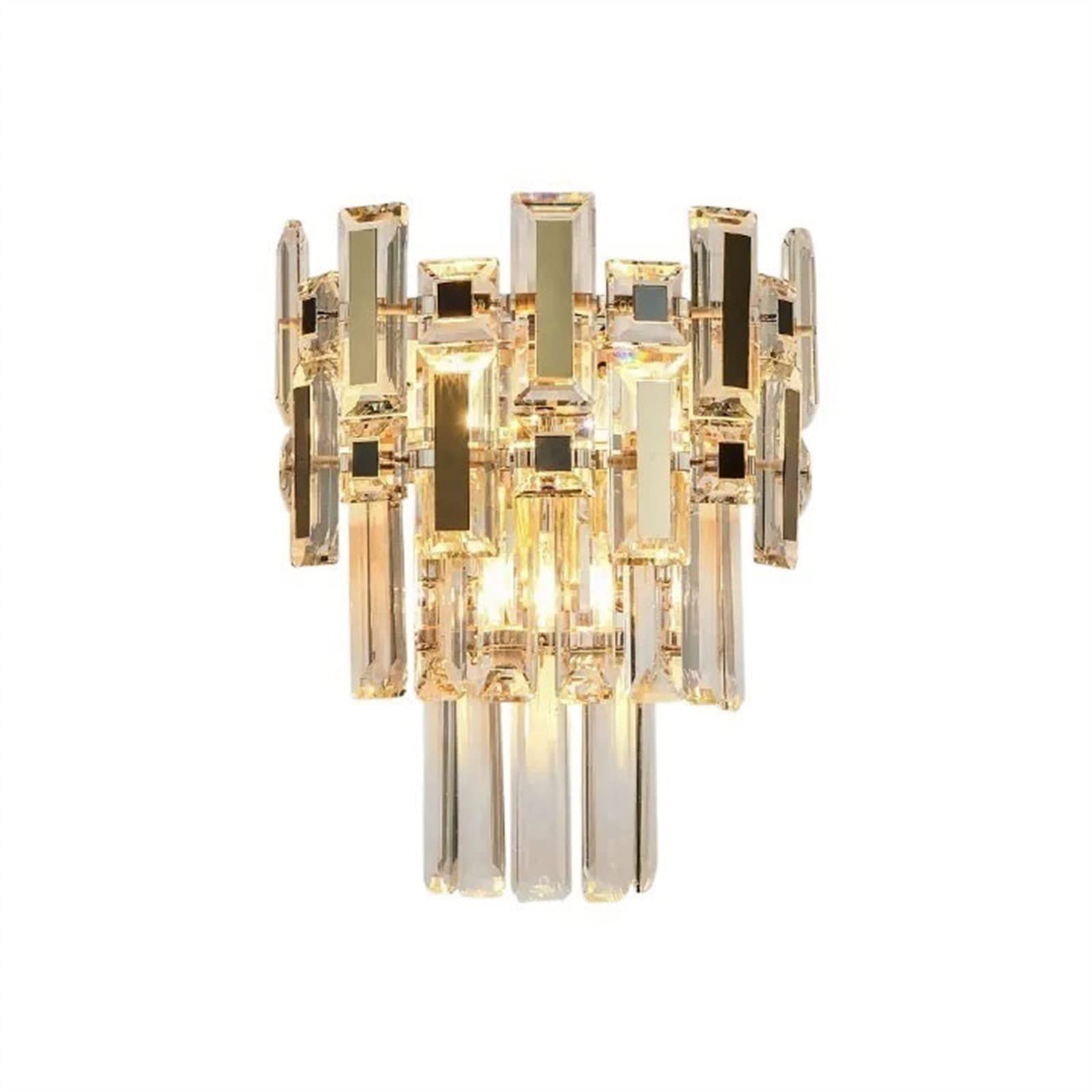 H8Q4D7N5G9 Wall Sconce Crystal Wall Lamp Modern Light Luxury Aisle TV Background Creative High-end Living Room Decoration
