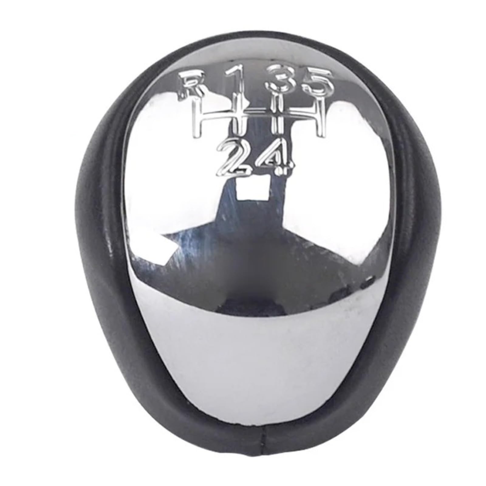 DWTNMEX Gear Shift Knob for Hyundai for Elantra for I30 2008-2012 5 6 Speed Car Shift Gear Knob Manual MT Shifter Lever Head Handball(Chrome 5 Speed)