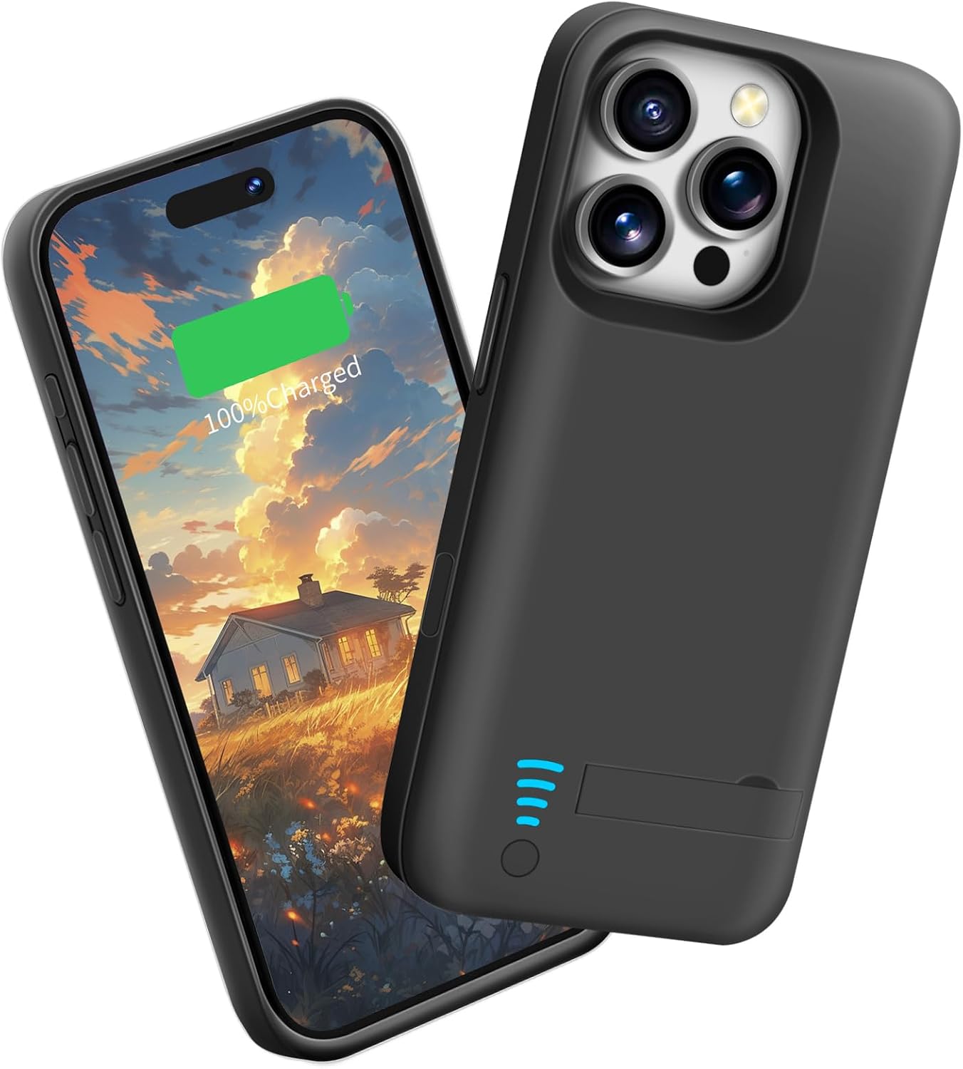 Sitong Battery Case for iPhone 16 Pro Max, 6000mAh Rechargeable Extended Battery Charging/Charger Case, Add 100% Extra Juice (6.9 Inches) Black