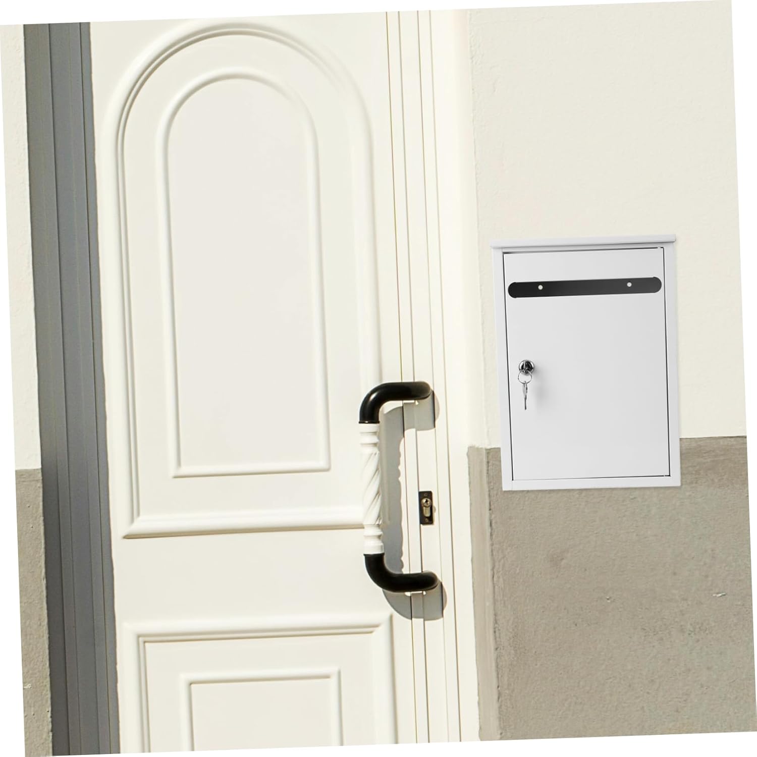 Wall Mount Mailbox for Classroom Suggestion Box Letter Storage Charcuterie Mail Holder Locking Wall-Mounted Mailbox