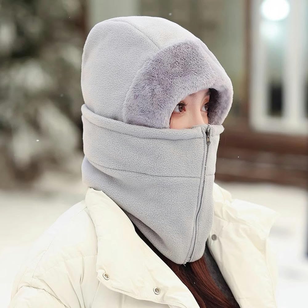 Czapki dla kobiet wiatroszczelna czapka dla kobiet zima jazda na rowerze gruba ciepła maska nauszniki czapka na szyję jazda na rowerze odporna na zimno bawełniana czapka