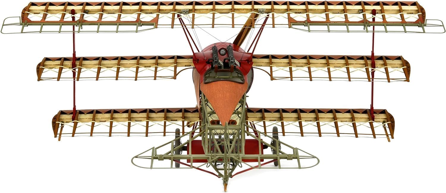 Artesanía Latina - Flugzeugmodell aus Holz und Metall Deutsche Kampfjet Fokker Dr. I - Roter Baron – Modell 20350, Maßstab 1:16 - Modelle zum Bauen - Expertenniveau