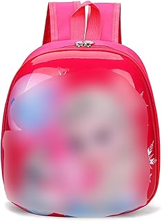 ميوتلسي شنطة ظهر بتصميم فروزن للاطفال شخصية السا انا الكرتونية مدرسية للبنات بنمط برينسيس لامع لغرفة الاطفال لون زهري