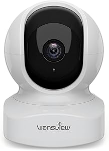 Wansview Q5ネットワークカメラ 300万画素 2Kベイビーモニター ワイヤレス屋内防犯 360度 ベビー 老人 ペット見守り 2.4GWi-Fi対応Wi-Fiカメラ 動体検知 双方向音声 暗視撮影 録画可能 アプリ無料 白商品画像