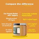 Two Brothers India Farms Stoneground Creamy Peanut Butter with Jaggery (300 g) | Protein Rich, No Additives, No Added Refined Sugar | Plant Based Butter gallery image