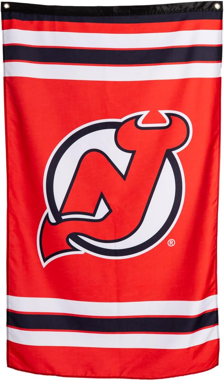 Calhoun NHL Officially Licensed Indoor Team Logo Wall Banner - New Jersey Devils (30" by 50")