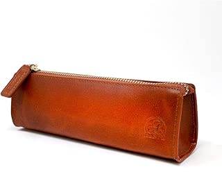 [ALLEY'Z]ペンケース 革 アーバンルイス おしゃれ スリム (キャメル)