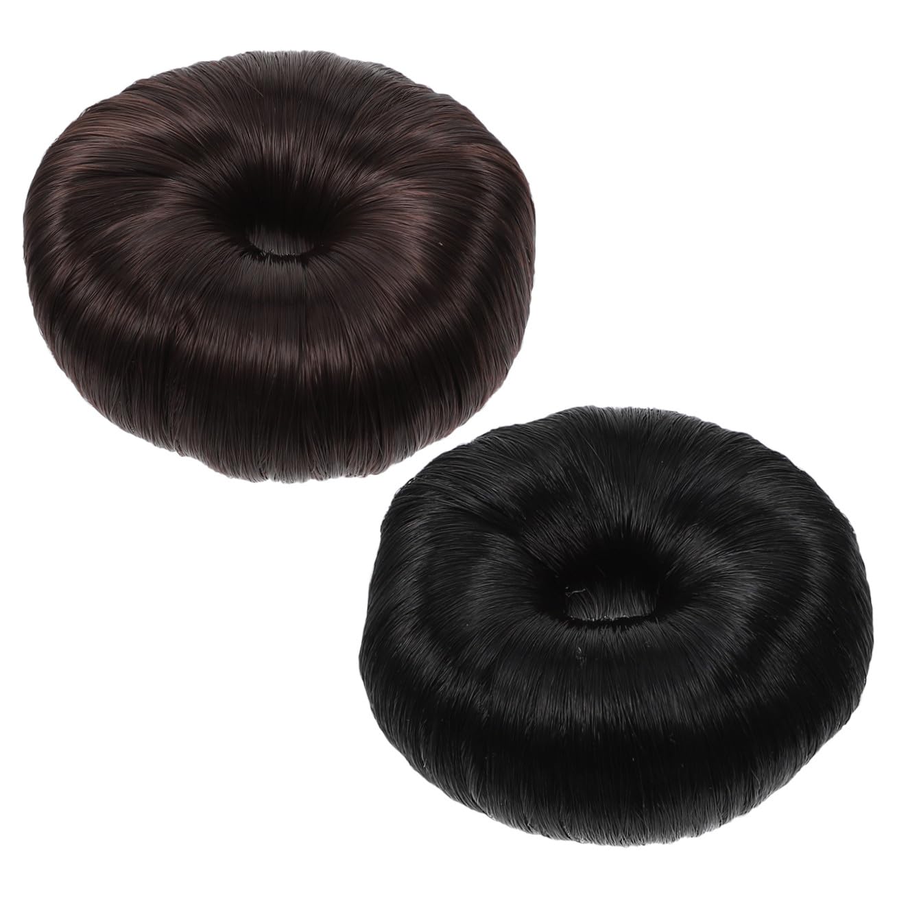 Ipetboom Hair Covered Doughnut Bun Styling Tool Small Neat Bun Hair Piece for Girls