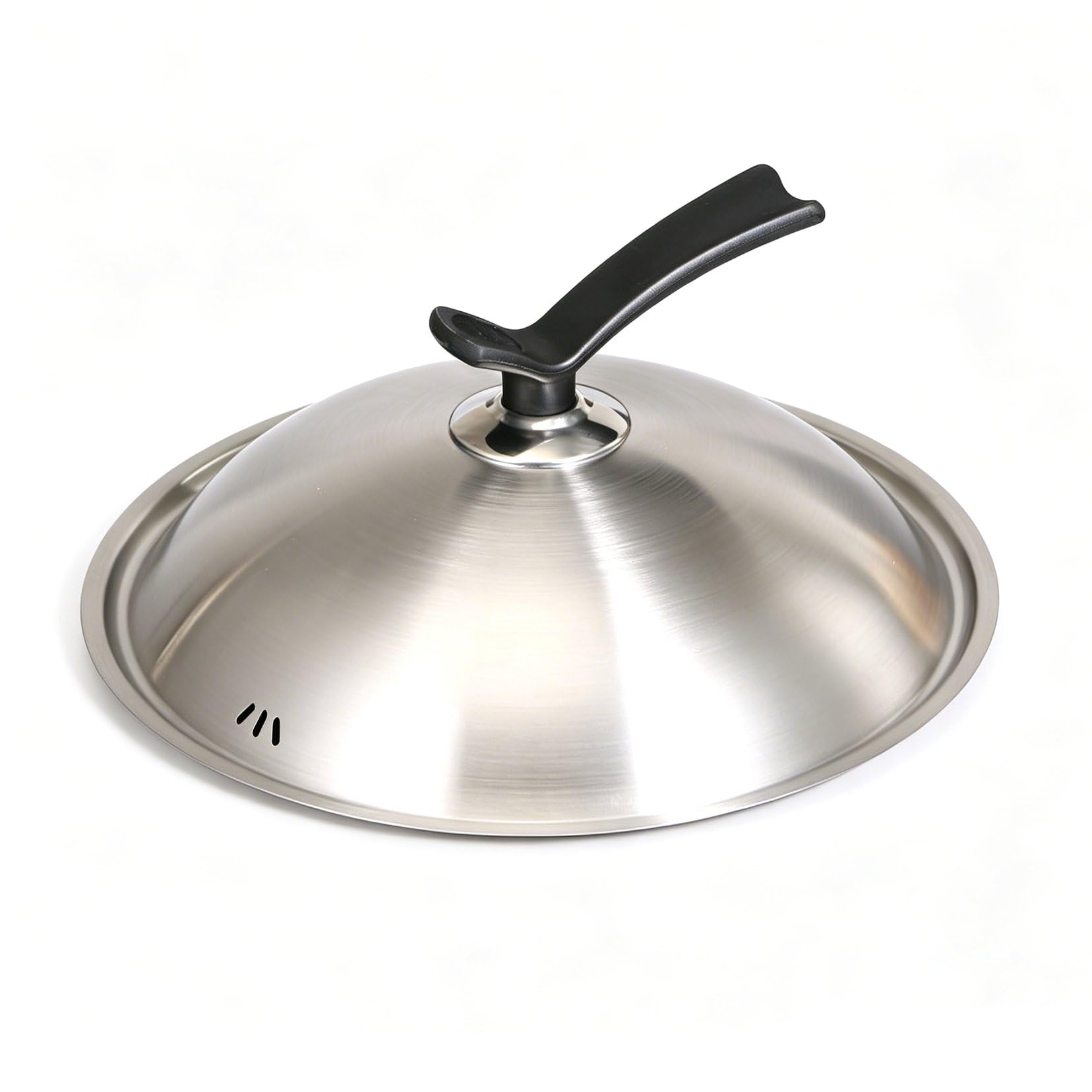 Tapa universal para sartenes y ollas, adecuada para todas las ollas, sartenes y woks de entre 30 cm y 38 cm, fabricada en acero inoxidable con un mango resistente al calor 32cm