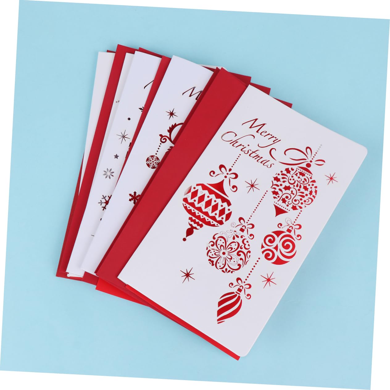 STOBOK 18 Stk Weihnachtskarten Weihnachtsfeier Gefallen 3d-einladungskarten Popup-notizkarten Weihnachts-popup-karten Weihnachtsgrußkarte Feiertagsgrußkarte Wunschkarten Segenskarte Rot