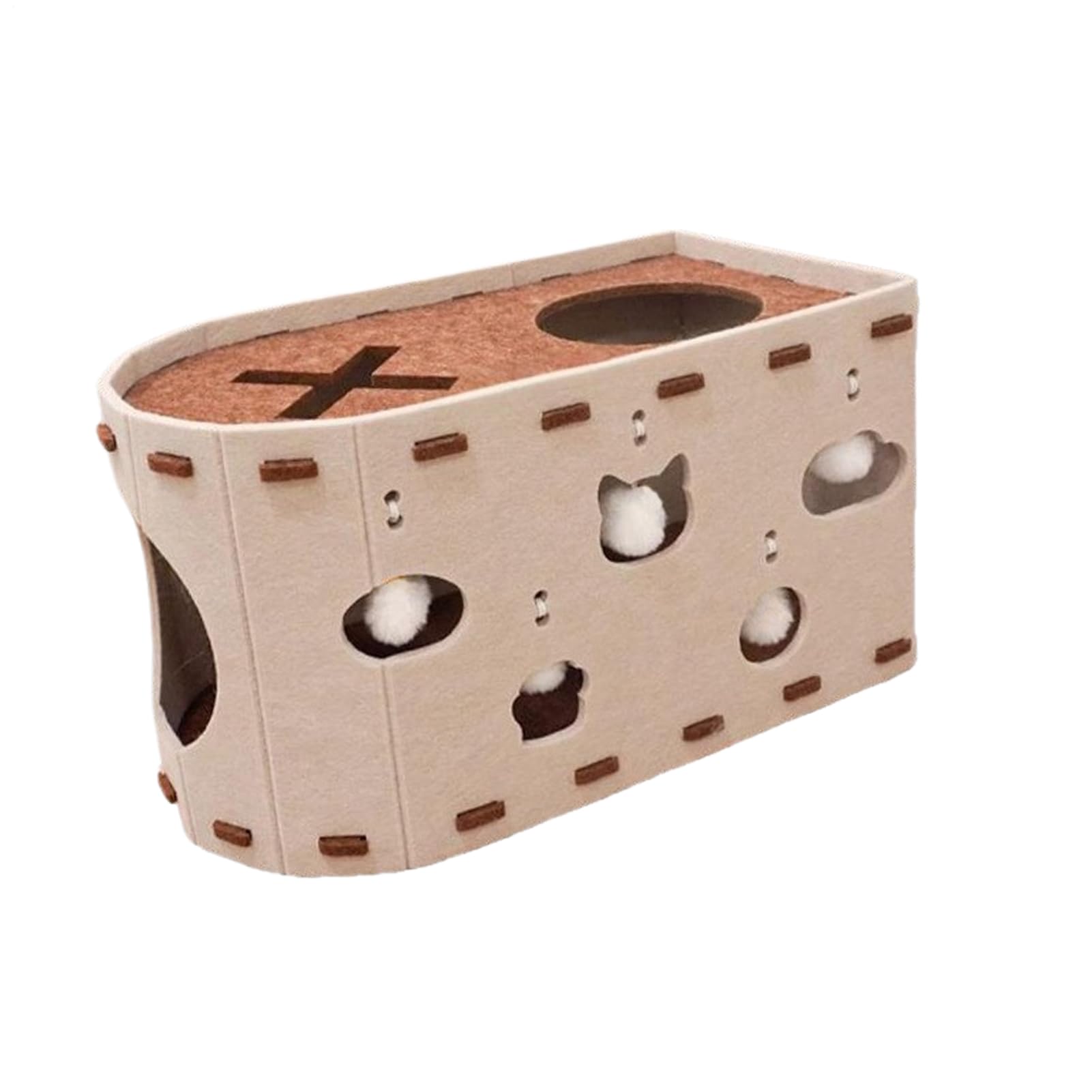Niche pour chaton et cave pour animal domestique - Accessoire de couchage en feutre