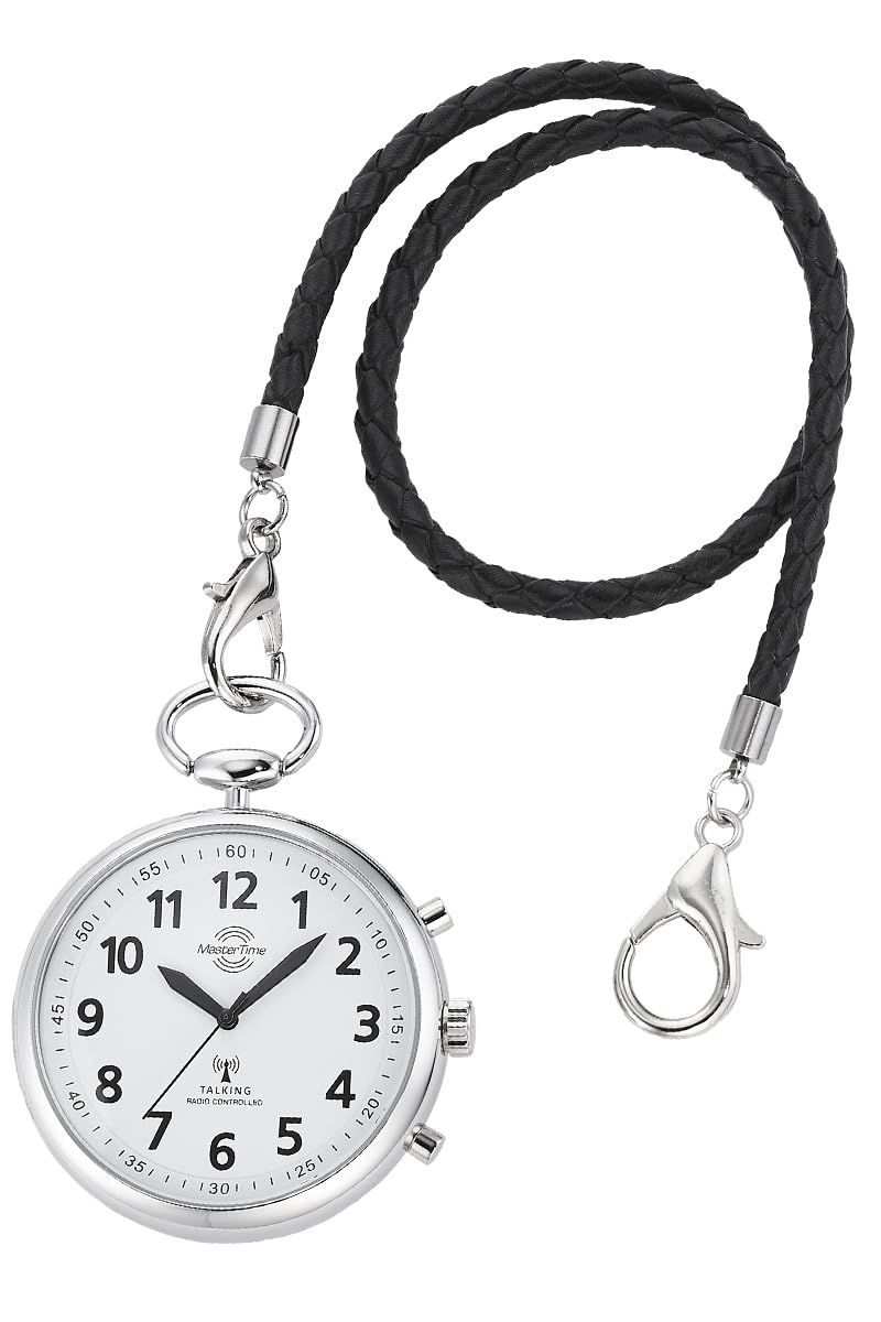 Master Time Funk Quarz Sprechende Unisex Uhr Analog mit Leder Armband MTGA-10938-12M