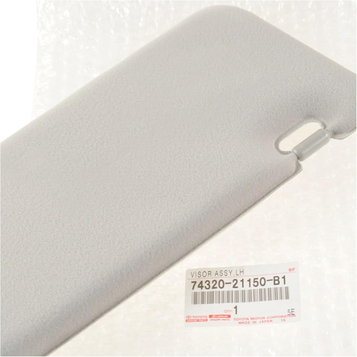 Left Sun Visor Light Gray Driver Side Compatible with 2005-2007 Scion tC