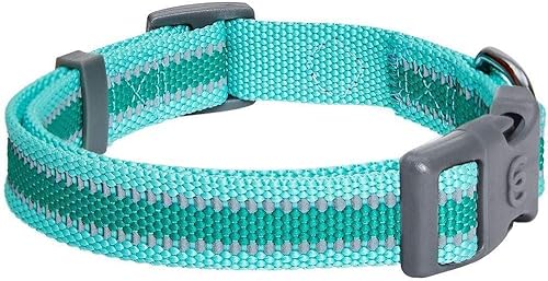 Miniatura 6 de Blueberry Pet Essentials - Collar ajustable y reflectante Back to Basics para perro, color oliva oscuro, tamaño S, cuello de 12 a 16 pulgadas