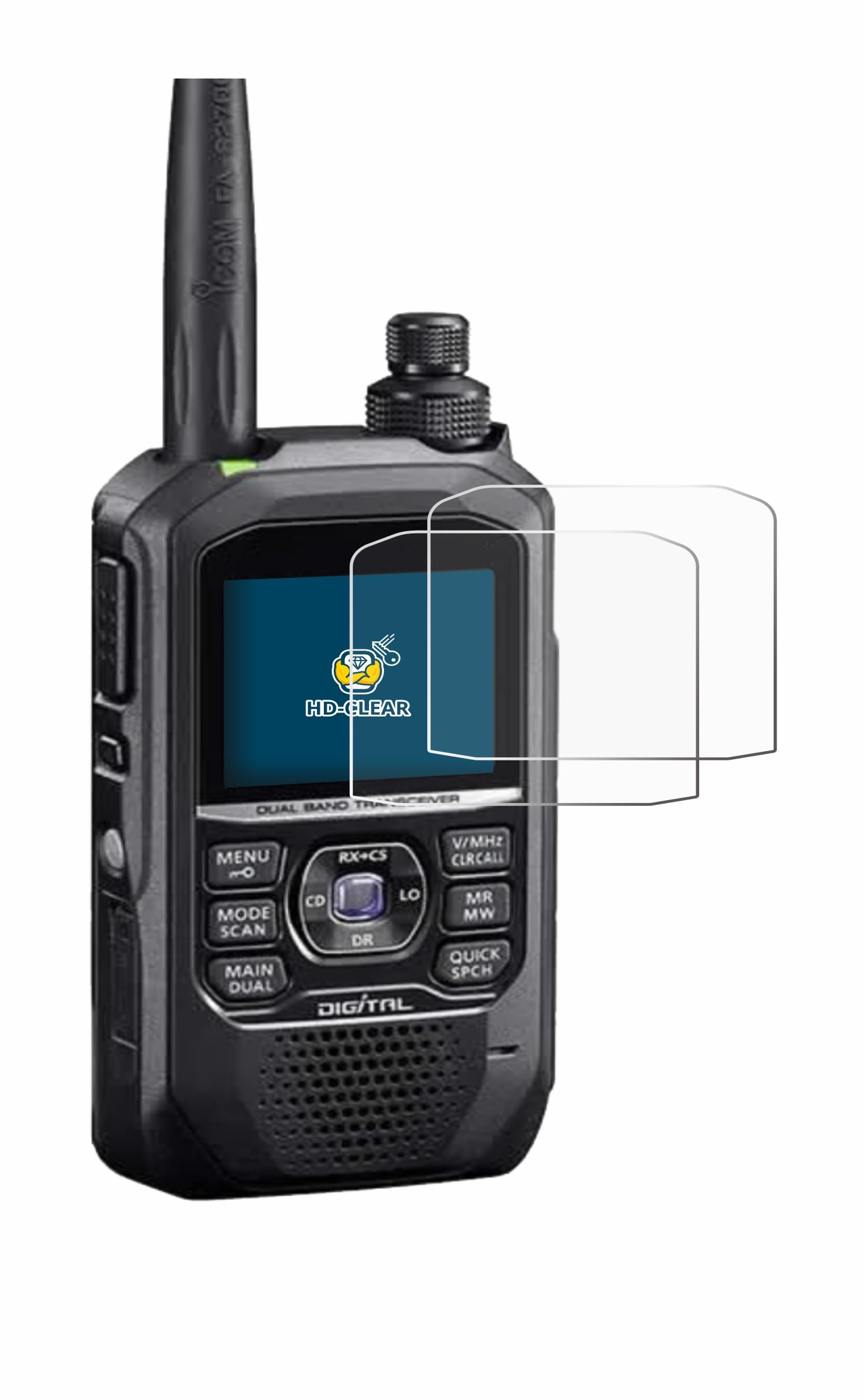 brotect 2-Pack Screen Protector compatible with Icom ID-50E - HD-Clear Protection Film