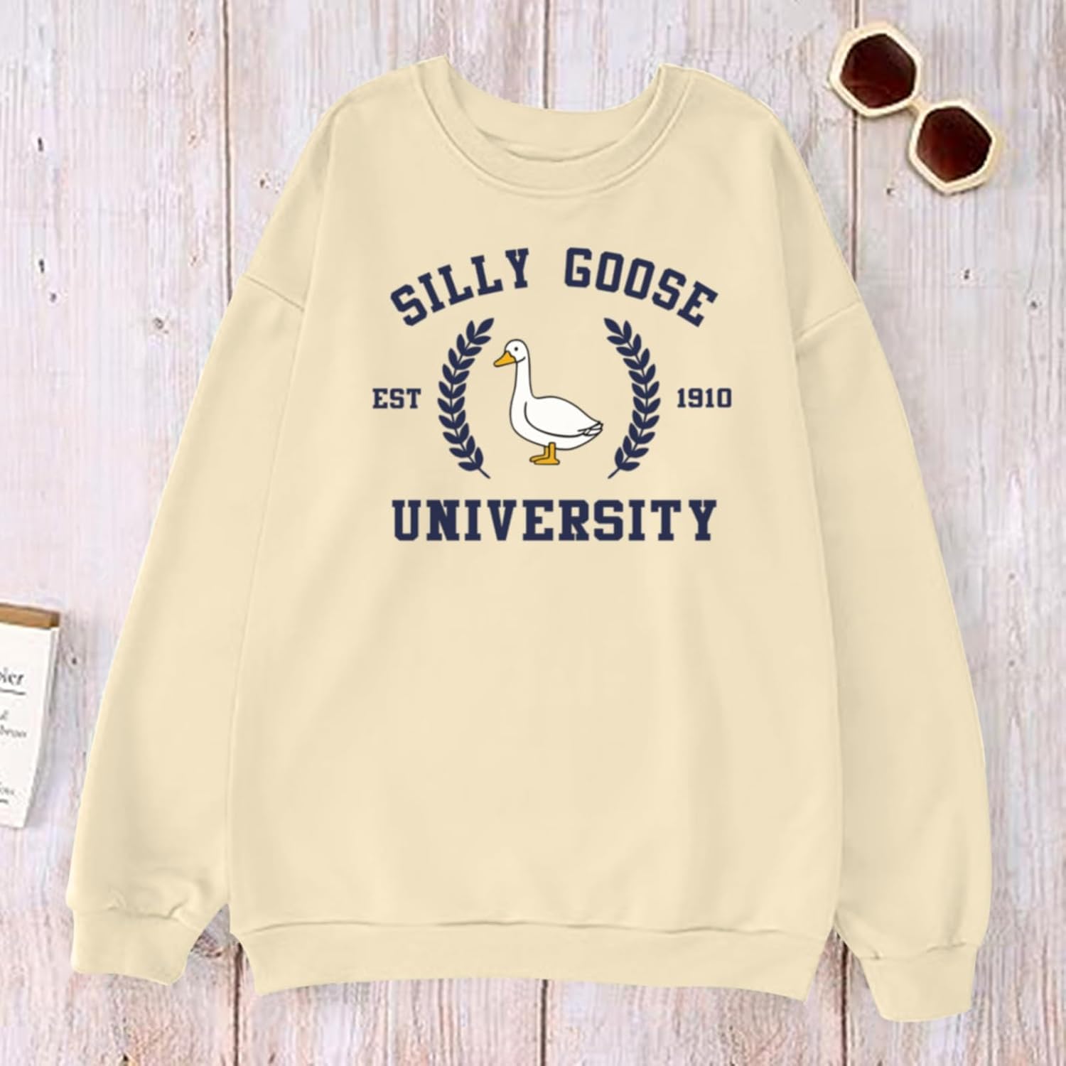 Funny Goose Graphic Sweatshirt For Women Cute Printed Crewneck Sweater Pullover With Sayings Long Sleeve T Shirts - Image 3