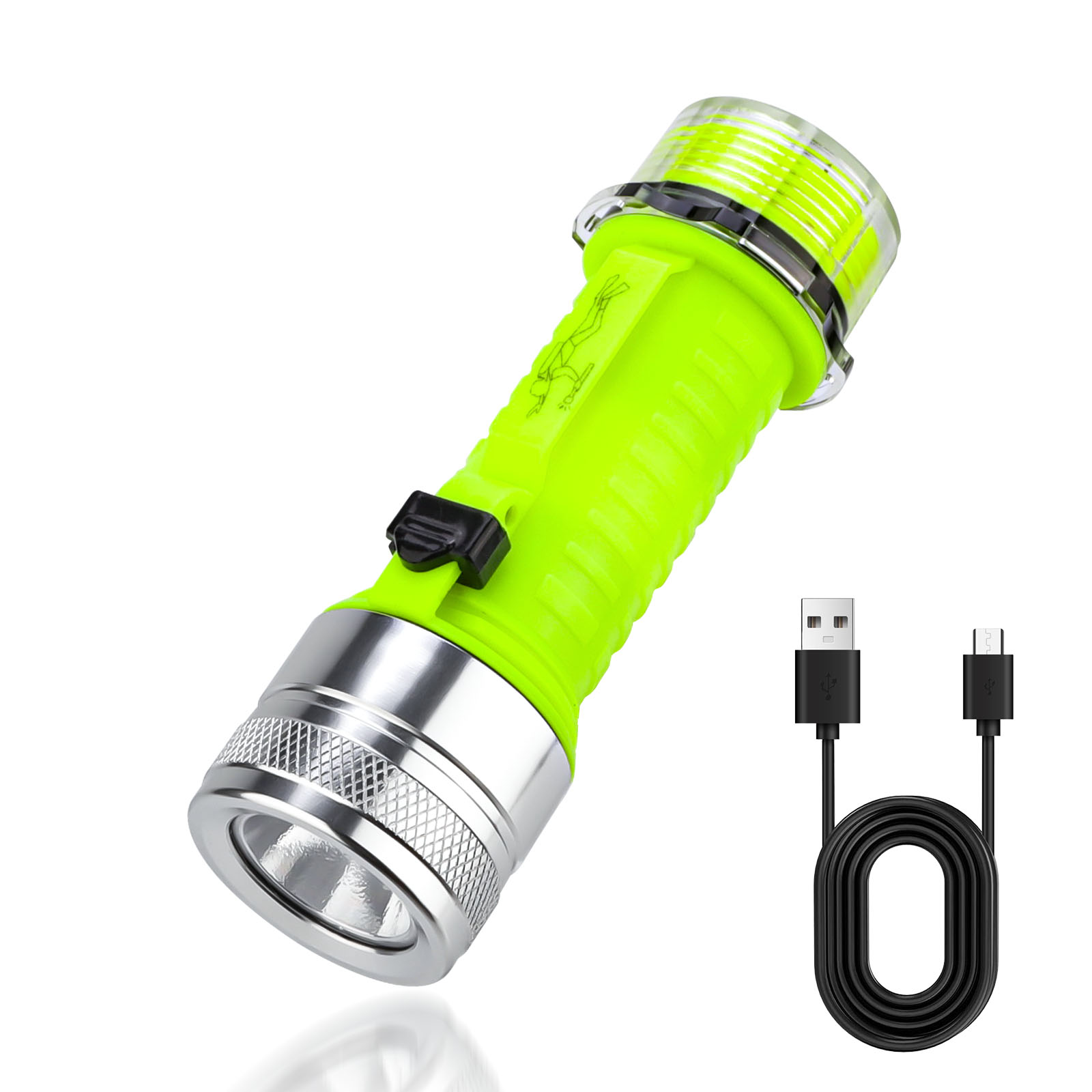 BlueFire Diving Flashlight, 1500 Lumen Scuba Diving Light, 3 Modes Underwater IPX8 Waterproof LED Flashlight,Night Dive Torch Submersible Light for Outdoor Under Water Sports : Sports & Outdoors