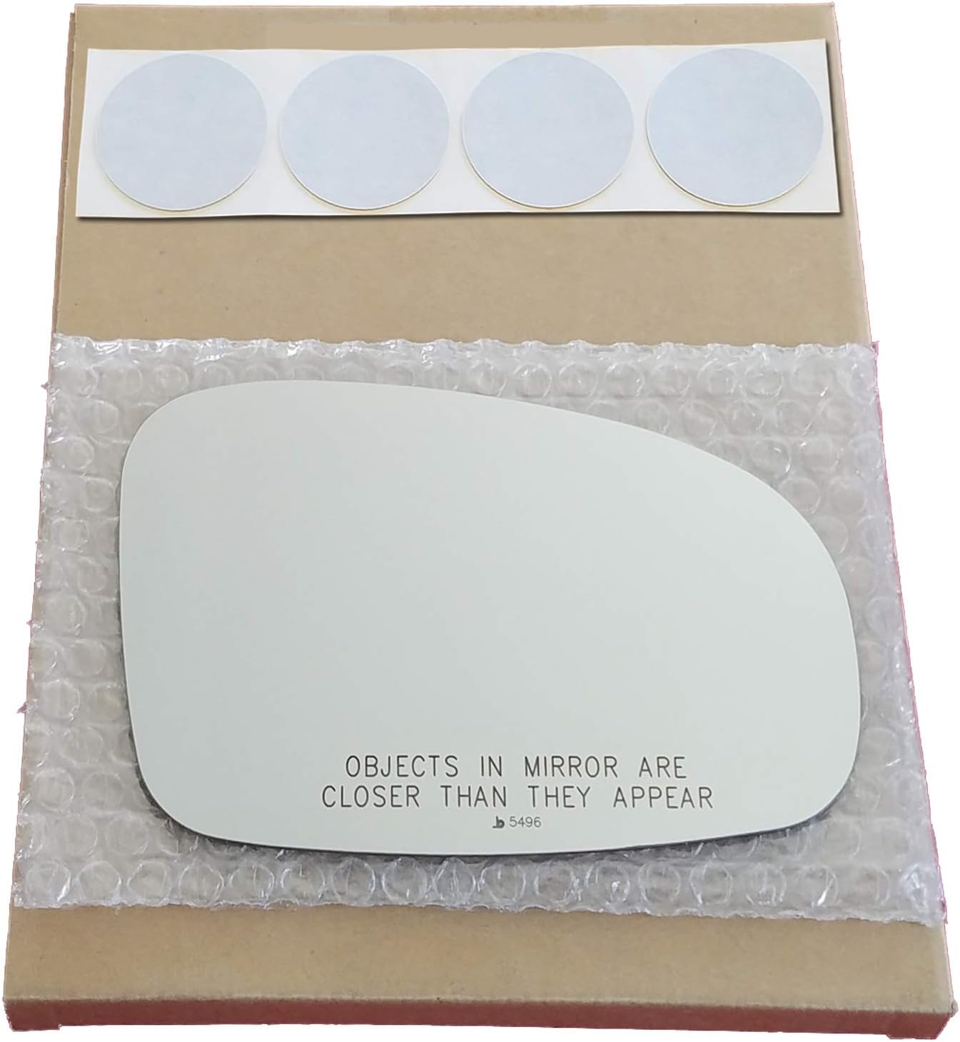 Passenger Side Mirror Replacement Glass + Adhesive Pads for 2012-2017 Toyota Prius V Right Side View Mirror RH