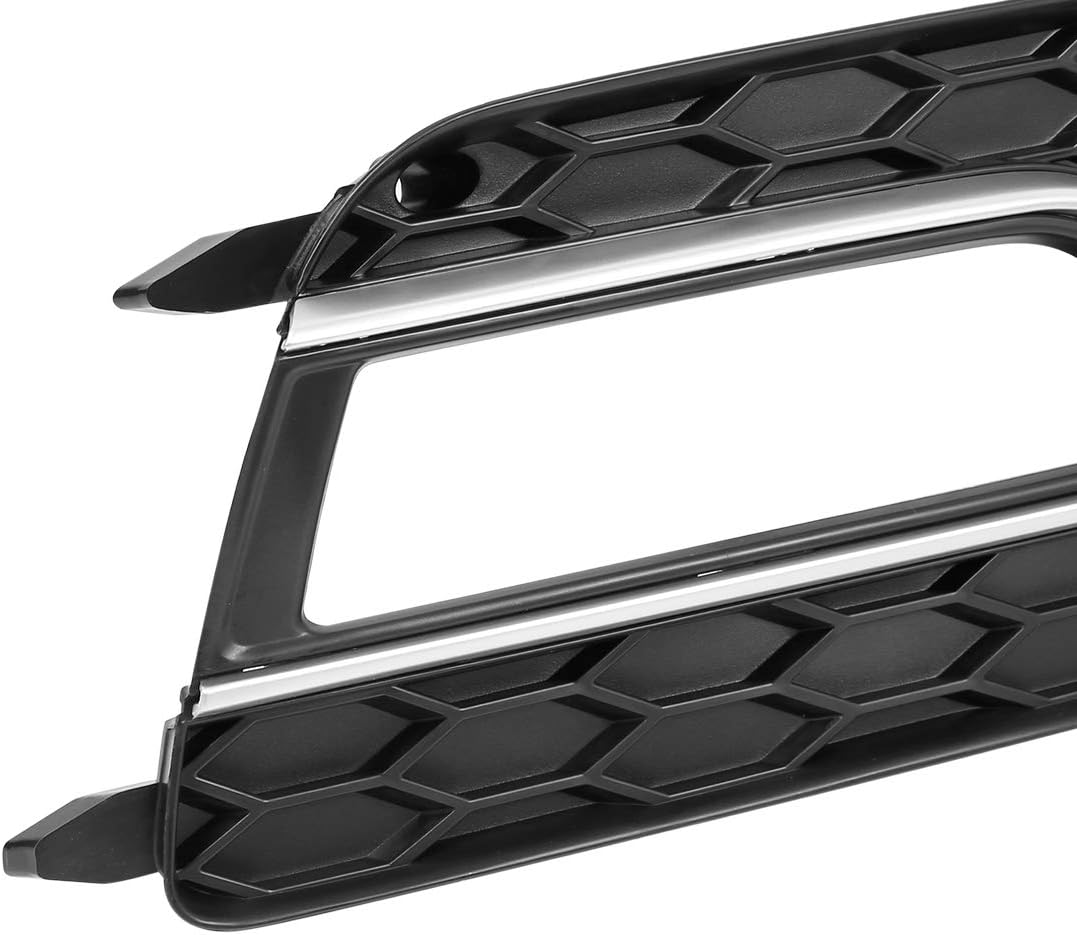 X AUTOHAUX Car Front Bumper Right Side Fog Light Grill Lamp Cover 8T0807682M 8T0807682P for Audi S5 2013-2017