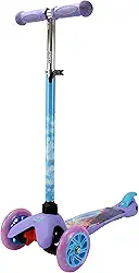 BBR Toys Patinete Infantil 3 Rodas Ajustavel com Led Disney Frozen