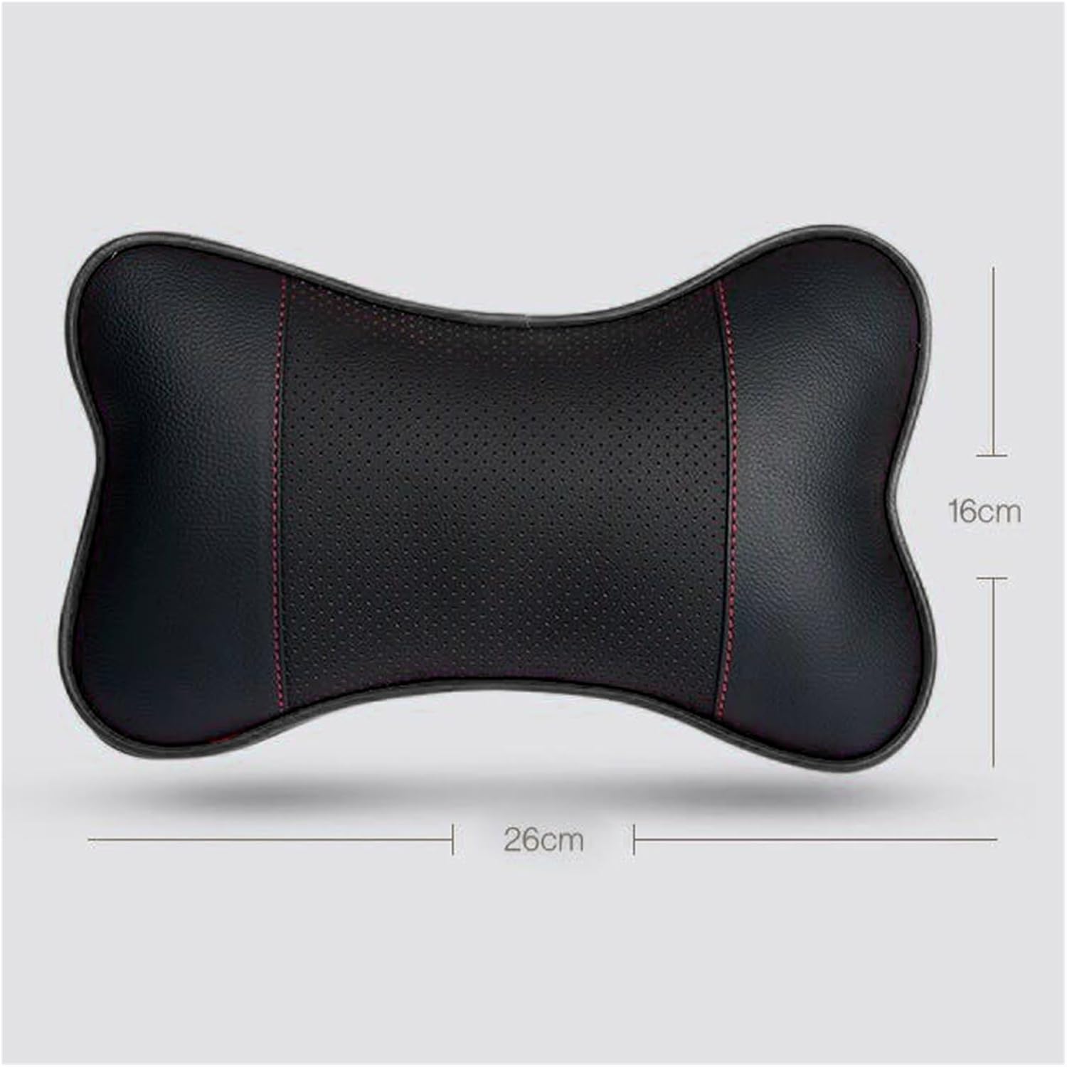 2PCS Ergonomic Cowhide Car Neck Pillows - Soft & Breathable Headrest Support Universal Seats(2PCS Brown)