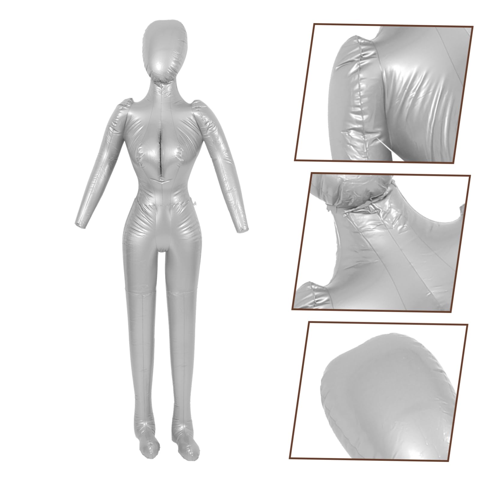 SHINEOFI Maniquí Inflable para Exhibición de Ropa de Mujer Cuerpo Completo, Material PVC Resistente, Buena Estabilidad y Prevención de Deformación para Ventana y Fotografía