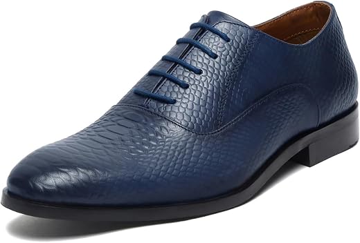 LOUIS STITCH Men's Style Derby Shoes Handmade Formal Italian Leather Lace Up Shoes for Men (EUSN)
