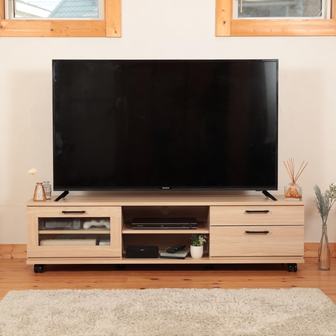 maxzenテレビ台も良ければつけます。 MAXZEN（マクスゼン） テレビ台 ローボード テレビボード 120cm MAXZEN