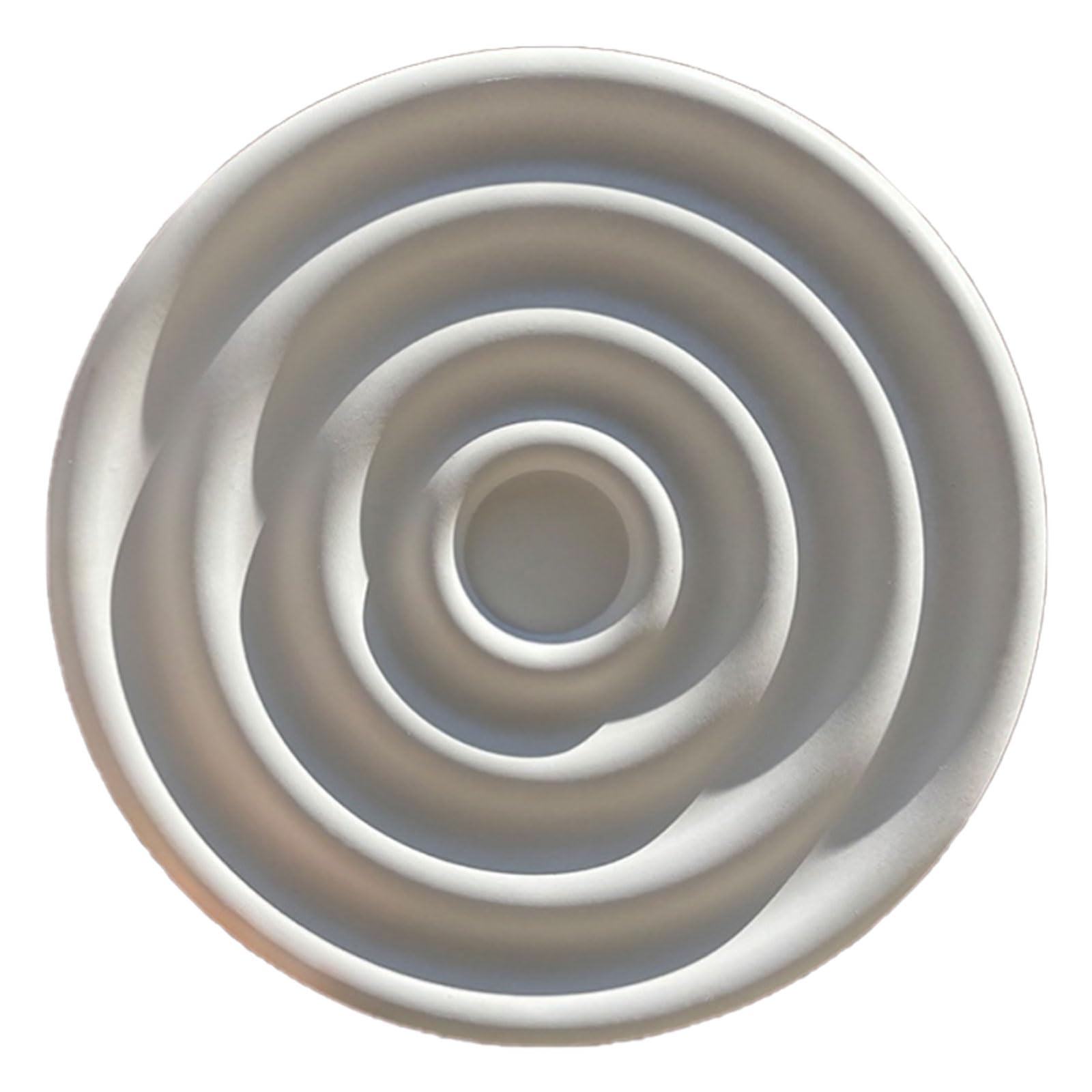 Foelanne White M Round Pu Ceiling Medallion White 29-62Cm(,60Cm)