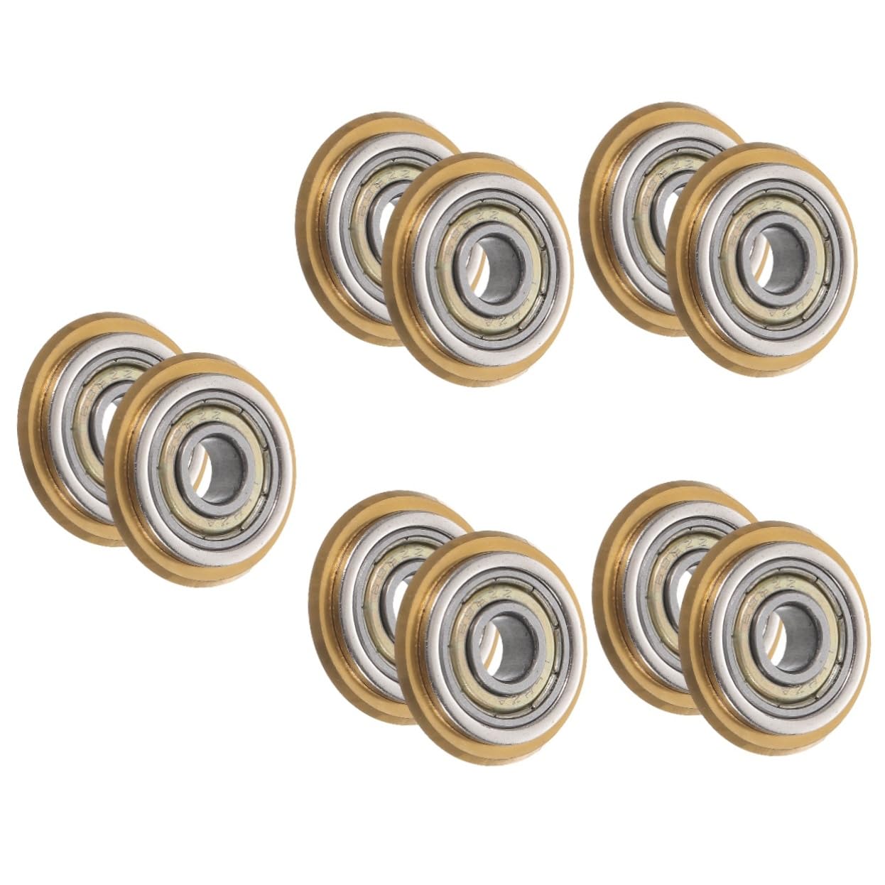 Gadpiparty 5 Set Ruota da Coltello da Taglio di Piastrelle Smusso della Piastrella Piastrellatura Taglierino Mola per Trapano Ruote Sostitutive Lega Golden 2 Pezzi*5